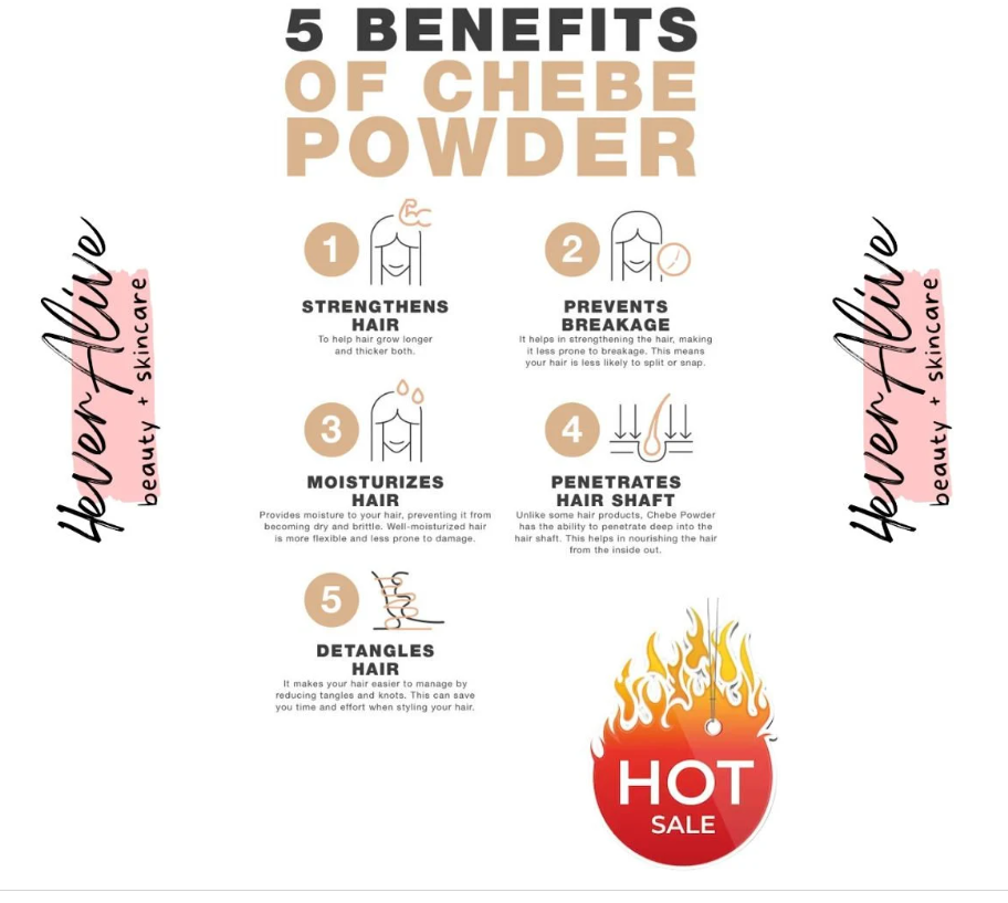 Benefits of Chebe Powder by 4everalive Labs
