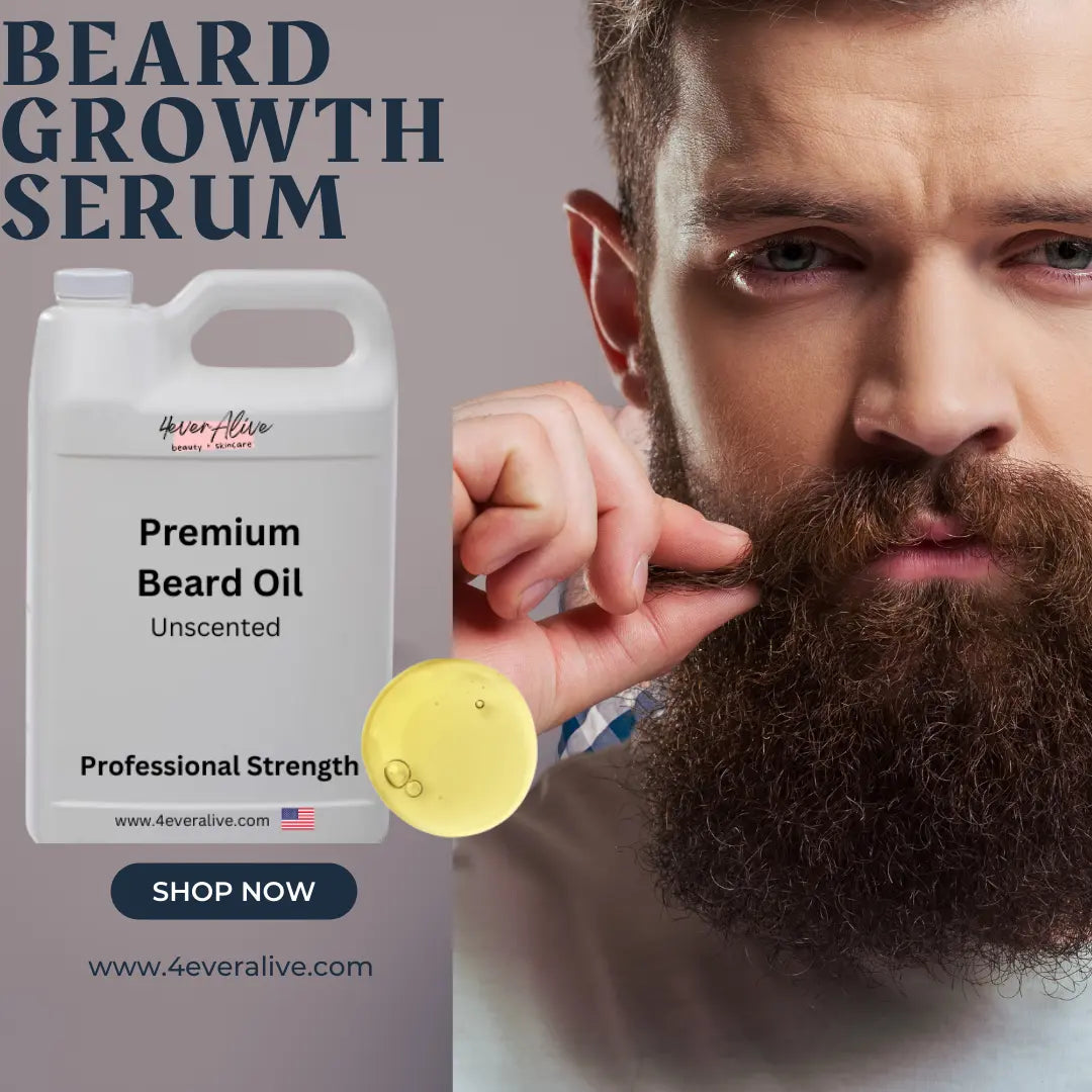 Men skincare products for spas and salons showcasing premium beard oil and serum for grooming.