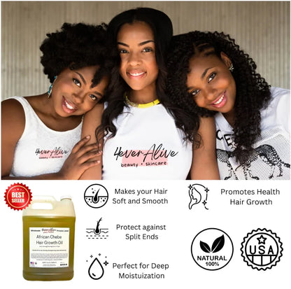 Chebe Oil - With Chadic African Chébé Powder - 4EverAlive Labs