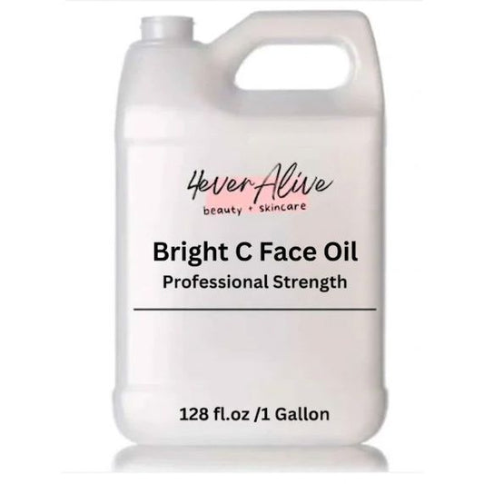 Gallon container of 4everalive Labs Bright C Face Oil 