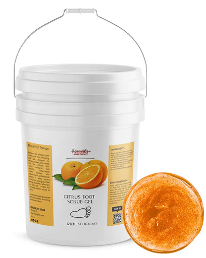 Citrus Foot Scrub Gel |1Gallon | 128 fl.oz. - 4EverAlive Labs