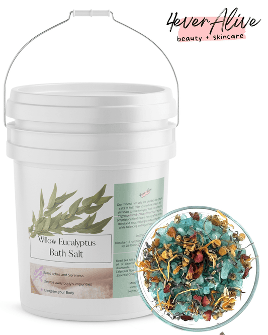 Eucalyptus Bath Salt Bucket 4everalive Labs