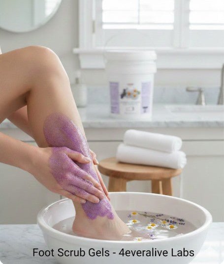 Lavender - Chamomile Foot Scrub Gel - 4EverAlive Labs