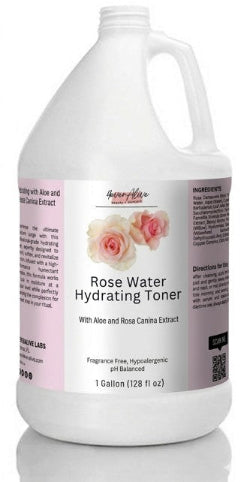 Gallon bottle of Rose Water Hydrating Toner from 4everalive Labs