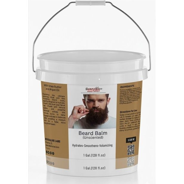Beard Balm with Argan Oil 1 gallon — professional barber formula by 4EverAlive Labs