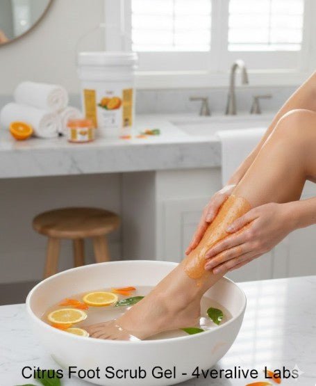 Citrus Foot Scrub Gel |1Gallon | 128 fl.oz. - 4EverAlive Labs